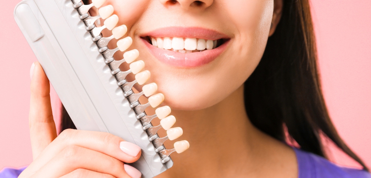 confident smile with dental veneers for Valentine's Day